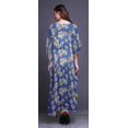 thumbnail image 4 of Bimba Caftan Long à Fleurs Robe Maxi de Plage Maillot de Bain Couvre-Maillot Kaftan pour Femmes-TG-3X, 4 of 5