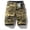 Khaki, variant on Men's Camo Cargo Shorts Casual Multi Pocket Cargo Pants Outdoor Loose Straight Leg Shorts Pants