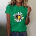 thumbnail image 1 of Ovbmpzd Short Sleeve Ladies Tops Green Funny Comfy Pullover Graphic Tees Womens Blouses M, 1 of 5