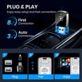thumbnail image 2 of Wireless Carplay Adapter, 2 in 1 Apple CarPlay and Android Auto Adapter Convert Wired to Wireless Dongle for Apple Android,Plug and Play for iOS 10+ & Android 10+, Black, 2 of 7
