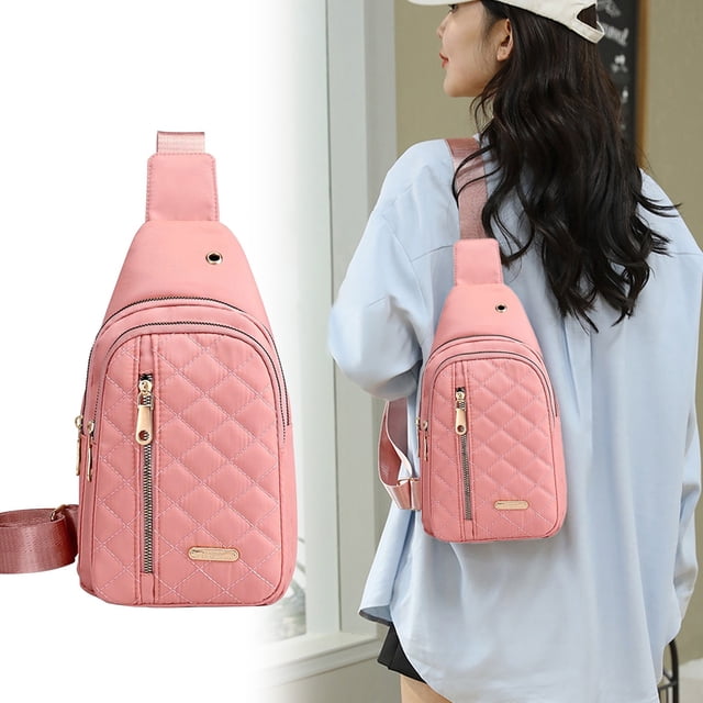 TACILIP Organization and Storage, Fashionable Embroidery Diamond Shoulder Bag Large Capacity Watertight Backpack with Data Hole, Housewarming Gifts