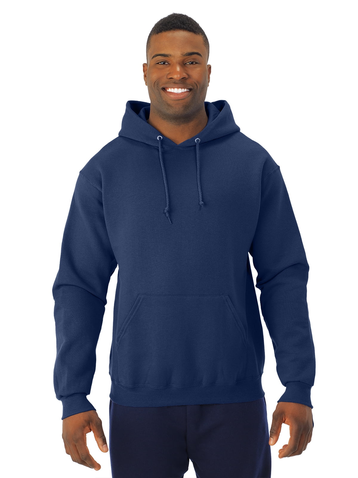 Jerzees Mens NuBlend Pull Over Hooded Sweatshirt, S, J Navy
