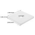 thumbnail image 2 of OULII Wall Hole Decorative Cover Plumbing Cover Plates White Minimalist Design 1Set, 2 of 7