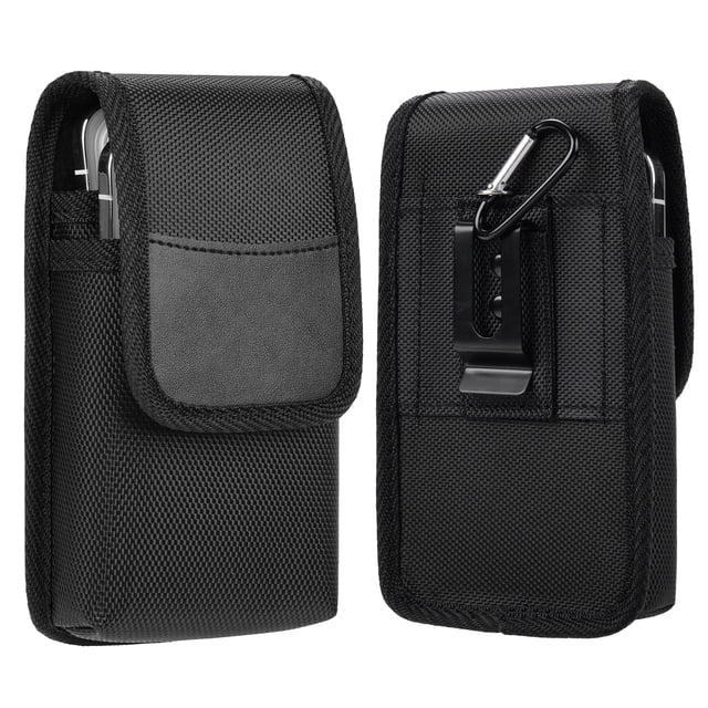Dual Phone Holster, One Case for 2 Phones Nylon Holder Pouch, Double ...
