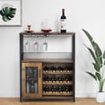 thumbnail image 1 of AKDSteel Wine Bar Cabinet - Large Capacity Liquor Cabinet with Storage, Adjustable Shelves for Glassware, Sturdy MDF Construction, Easy Assembly Wine Rack Ideal for Dining Room Bar & Kitchen, 1 of 9