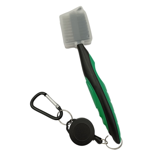 Redempat Stainless Steel Golf Club Brush Portable Solid Color Shoe Brushes Green with Lid 1Set
