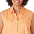 thumbnail image 3 of Lee Riders Women's Plus Sleeveless Woven Shirt, 3 of 4