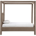 thumbnail image 4 of Meridian Furniture Salina Lit Simple Rembourré en Velours Taupe, 4 of 11