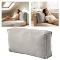 thumbnail image 1 of Couch Back Cushion for Replacement Sofa Back Support with Removable Velvet Cover Daybed Reading Lumbar Support Waist Cushion for Sofa Bedside Window, 1 of 5