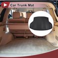 thumbnail image 2 of Unique Bargains 1 Pc Cargo Liner Rear Trunk Mat for Honda Civic 2016-2021 for Honda Civic Si 16-21 Sedan Trunk Cargo Luggage Boot Tray Mat Black TPE Long Grid Pattern, 2 of 7