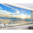 thumbnail image 3 of 3D Wallpaper Seagull Blue Sky White Clouds SKU# WAL0214, 3 of 9