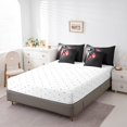 thumbnail image 4 of YST Boxing 7 Pcs Comforter Set King Sports Game Theme Sheet Set Bed In A Bag For Boys Men Adults Competitive Boxing Gloves Pattern Grey Red Down Comforter, 4 of 5