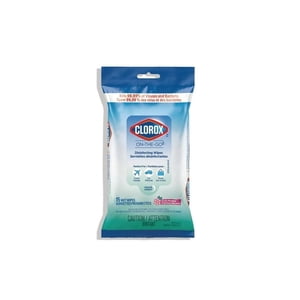Clorox® On-The-Go Disinfecting Wipes, Fresh Meadow, 15 Count