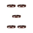 thumbnail image 1 of Maytalsory Comfortable Wear Cat Collar In Multiple Sizes With Stylish PU PU Cat Collar Dogs Collars coffee 1.5*37cm 5Set, 1 of 6
