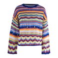 thumbnail image 4 of Cache-maillots pour Femmes Mode Féminine Col Rond Manches Longues Ample Ajouré Blouse de Plage Cache-Maillot pour Maillots de Bain Femmes en Liquidation, 4 of 6
