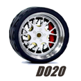 thumbnail image 1 of Carlomo Roues 1/64 pour Modèle de Voiture D-Class 2 Ensemble de Détail en Alliage Pièces de Rechange avec Pneus en Caoutchouc Disque de Casse Adultes Passe-Temps D020, 1 of 6