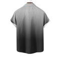 thumbnail image 3 of fatyb Button down Shirts for Men Short Sleeve Lightweight Beach Shirts Summer Gradient Collar Blouses, 3 of 4