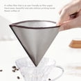 thumbnail image 3 of Filtre à Café Réutilisable en Acier Inoxydable, Forme Cône, Maille de Filtration Fine, Filtre Sans Papier pour Ustensiles de Café Infusé à la Main, 3 of 7
