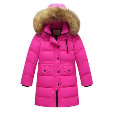 XZNGL Kids Girls Boys Winter Warm Thick Hooded Down Coat Down Jacket Padded Overcoat