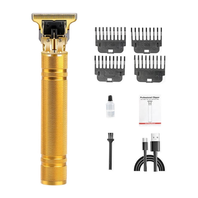 1 Set Hair Hair Clipper Zero Blade Distance Sharp Cutter Stuck Hair Delicate Pattern Retro Push Cutter Hair Shaver Cutting Machine Hair Salon Supply