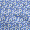 thumbnail image 1 of oneOone Polyester Spandex Medium Blue Fabric Floral Sewing Material Print Fabric By The Yard 56 Inch Wide, 1 of 4