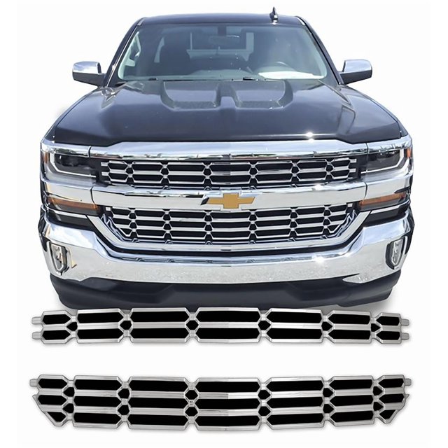 GI 16-18 Silverado Chrome Mesh 2 PC