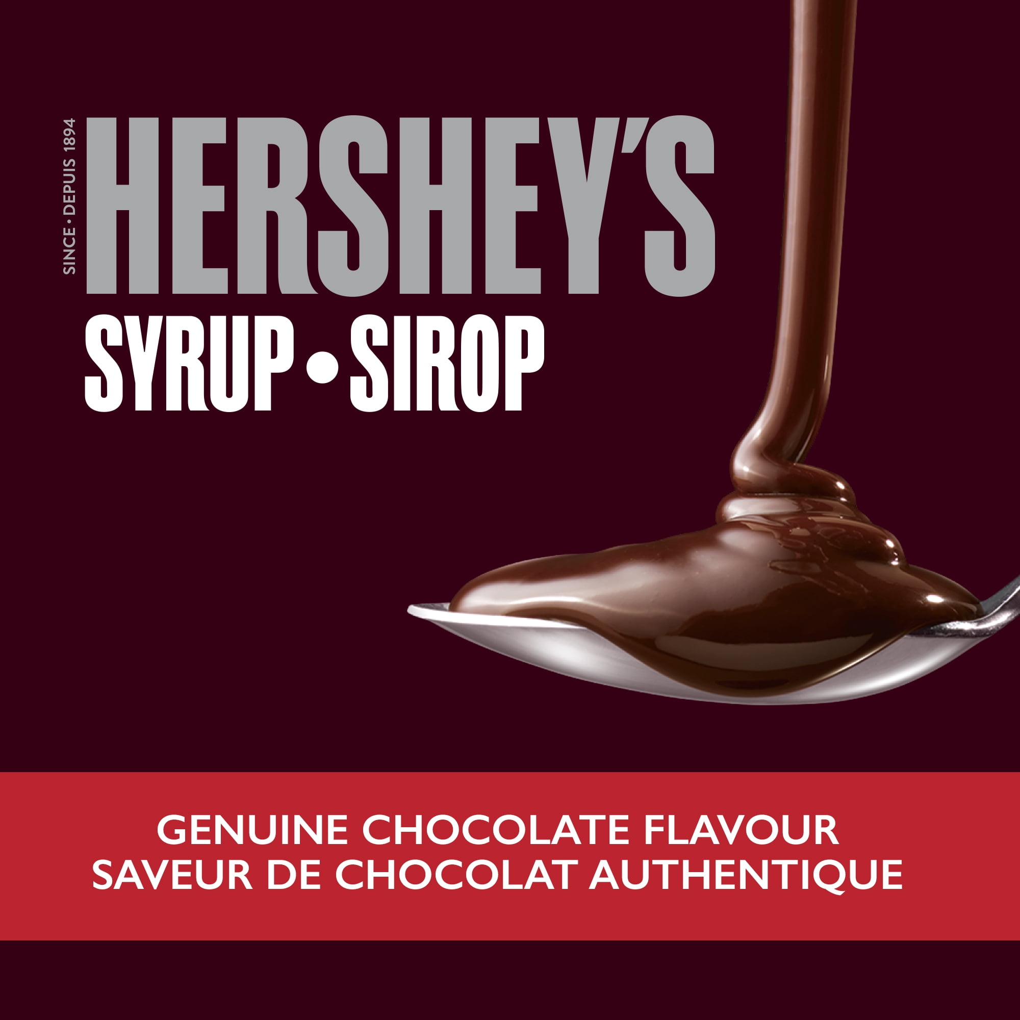 HERSHEY'S Syrup Chocolate, Gluten Free and Kosher, 523mL