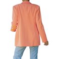 thumbnail image 2 of Women Casual Shacket Lapel Blazer Jacket Work Open Front Blazer Jacket Solid Color Business Suit with Pockets, 2 of 8