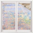 thumbnail image 2 of Window Privacy Film, Rainbow Window Clings, 3D Decorative Window Vinyl, Stained Glass Window Decals, Static Cling Window Sticker Non-Adhesive, 2 of 8