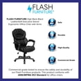 thumbnail image 3 of Scranton & Co Faux Leather High Back Office Chair with Padded Loop Arms in Black, 3 of 9