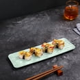 thumbnail image 1 of mtvxesu Plastic Sushi and Cake Serving Tray Long Rectangle Platter for Parties Entertaining 1-Piece, 1 of 6