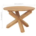 thumbnail image 4 of vidaXL Garden Dining Table Ø110x75 cm Solid Teak Wood, 4 of 4