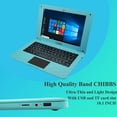 thumbnail image 4 of CHIBBS Ordinateur Portable Windows 10 de 10,1 Po, Ordinateur Laptop, 6 Go RAM + 64 Go Rom, HDMI, USB, Bluetooth - Bleu, 4 of 8