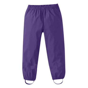 AJIWYH Pantalon Résistant à l'Eau pour Enfants, Pantalon Imperméable pour Garçons, Pantalon de Neige pour Tout-Petits Violet, 7-9 Ans
