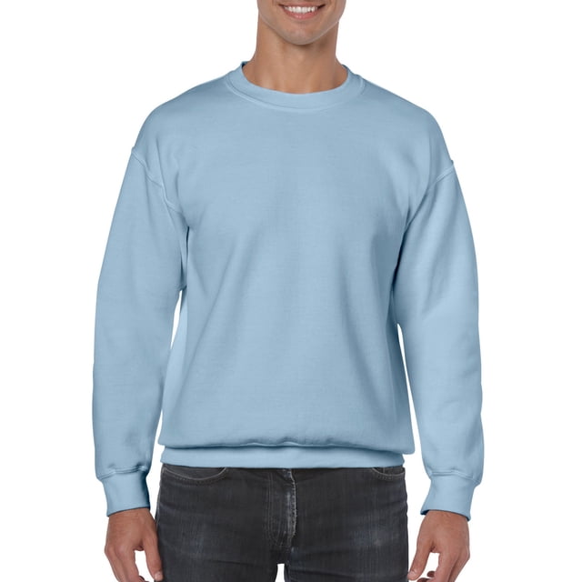 Gildan Mens Heavy Blend Crewneck Sweatshirt, XL, Light Blue