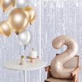 thumbnail image 2 of 1pcs Set 6.5ft Gold Aluminium Foil Fringe Curtain Photo Backdrop Streamers Decorations For Birthday Party Streamers Party 1pcs Set 6.5ft Gold Aluminium Foil Streamers Party Decorations Fringe Curtain, 2 of 7