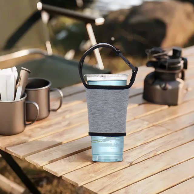 Tyidzon Protège-Gobelet Portatif pour Boissons, Anti-Ébouillantage avec Boucle, Peut Être Équipé d'Une Sangle, Protège-Gobelet Portable