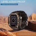 thumbnail image 4 of Waterproof Case for Apple Watch Series 10 42mm, Protective Rugged Case with Soft Silicone Band and Built-in Screen Protector for iWatch Series 10 42mm, 4 of 6