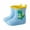 Light Blue, variant on Kids Shoes Short Rain Boots For Kids Go To School Ankle Rainboot Slip On Garden Boot Rubber Shoes Light Green 14/2.5 Y—3 Y