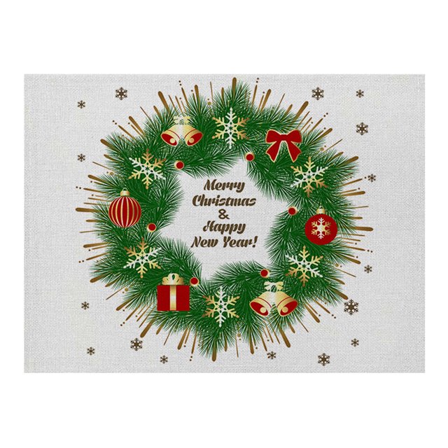 Kitchen Placemat Table Mat Christmas Table Mat Hotel Tableware Mat Printed Table Mat, Kitchen Placemat