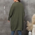 thumbnail image 4 of CEHVOM Women's Fashion Solid Color Plus-Size Loose MIDI Style Double Pockets Sweater Tops Clearance, 4 of 4