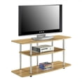 thumbnail image 2 of Designs2Go 42" 3 Tier Wide TV Stand in Off White Light Oak, 2 of 2