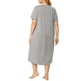 thumbnail image 3 of GRACE & GRANDEUR Robe de Nuit pour Femme Grande Taille à Imprimé de Chat avec Poches, Vêtement de Nuit, 3 of 6