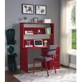 thumbnail image 2 of ACME Cargo Desk & Hutch in Red, 2 of 5