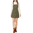 thumbnail image 2 of INSPIRE CHIC Robe Salopette pour Femme Bretelle Ajustable Ligne A Invisible Fermeture Éclair Latérale Jupe à Bretelles Décontractée m Vert, 2 of 8
