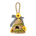 thumbnail image 1 of Mini Beehive Farmhouses Bee Hive Table Decor Spring Jute Rope Woven Hanging Ornament Decorative Honey Beehive Farmhouses Country Home Kitchen Bookshelf Decoration A, 1 of 8