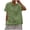 AG, variant on YWIYIUD Cotton Linen Tops for Women Button Down Drawstring Short Sleeve Casual Shirts Breathable Solid Color Loose Women Summer Blouses Casual Dressy Tunic Top Suitable for Indoor and Outdoor Wear S