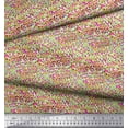 thumbnail image 3 of Soimoi Green polyester Crepe Fabric Brush Stroke Abstract Fabric Prints By Yard 52 Inch Wide, 3 of 3