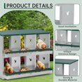 thumbnail image 1 of BeesClover Chicken Nesting Box Large Vented Hole, Metal Egg Laying Boxes with 3/4 Compartments Chicken Egg Box for Egg Collection, 1 of 6