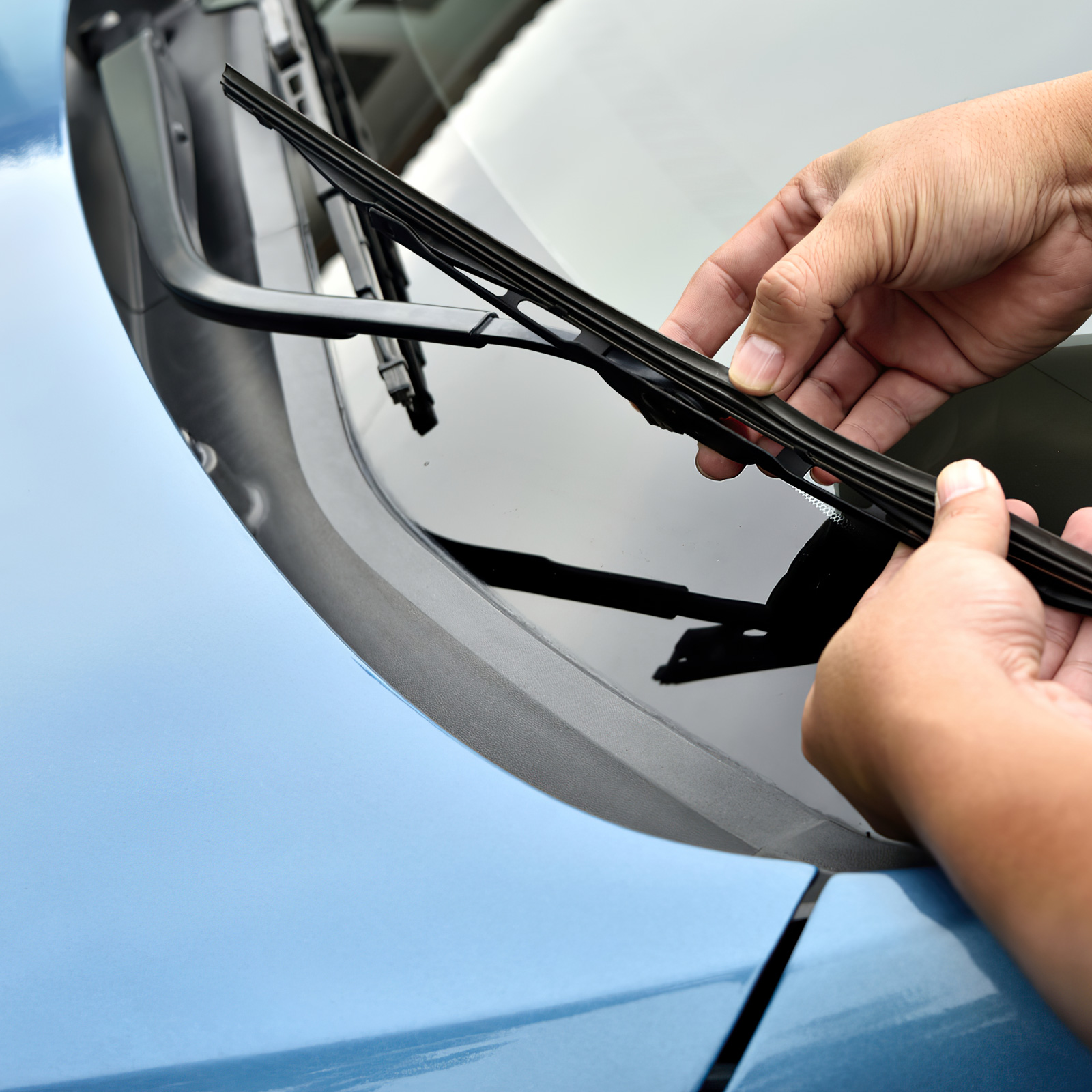 WHAMVOX 10pcs Frameless Auto Rubber Wiper Strips Durable Windshield Wiper Blades Refill For Car Easy Installation